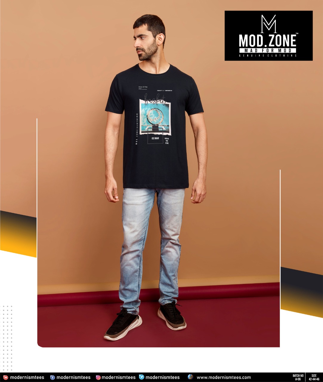 A-06 Mod Zone Mens Tshirts Manufacturer Wholesaler